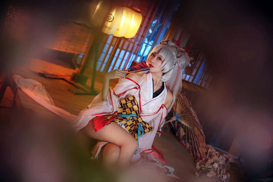 网红美女黑川-不知火舞 cosplay-第2张