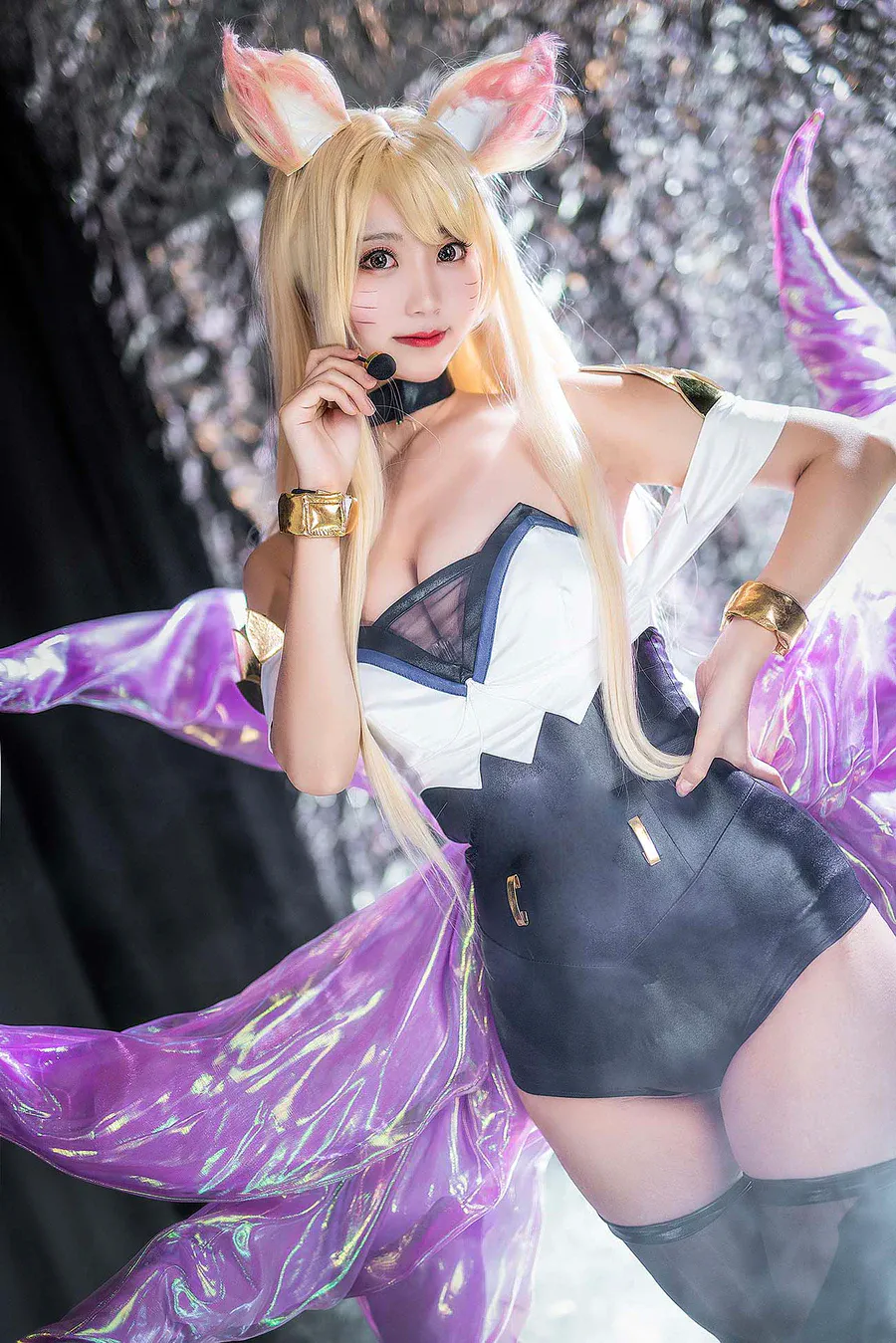 网红美女黑川cos-LOL英雄联盟 阿狸KDA cosplay-第1张