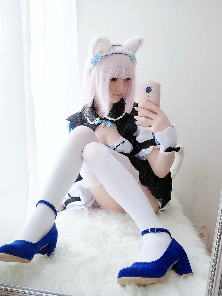 网红美女一小央泽-猫娘香子兰 cosplay-第2张