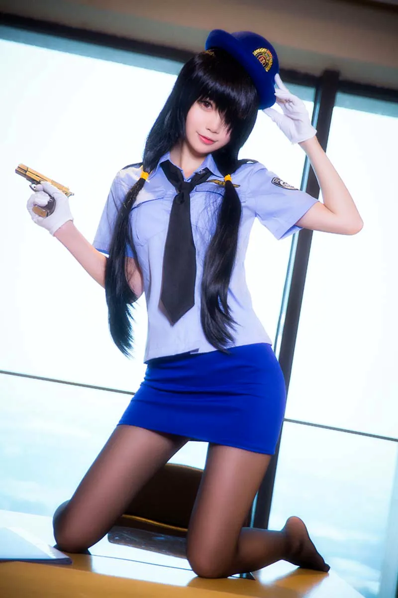 约会大作战时崎狂三女警制服COS cosplay-第2张