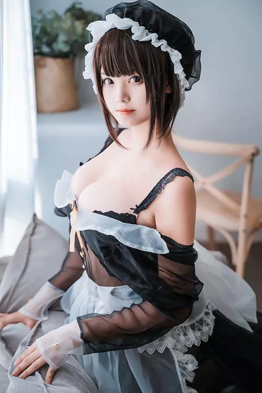 蜜汁猫裘 透明女仆 cosplay-第2张