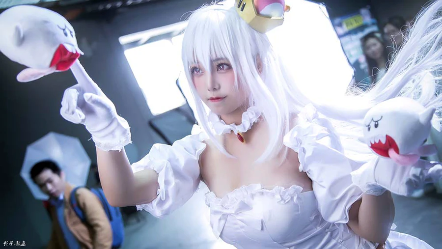 蜜汁猫裘 幽灵姬 cosplay-第1张