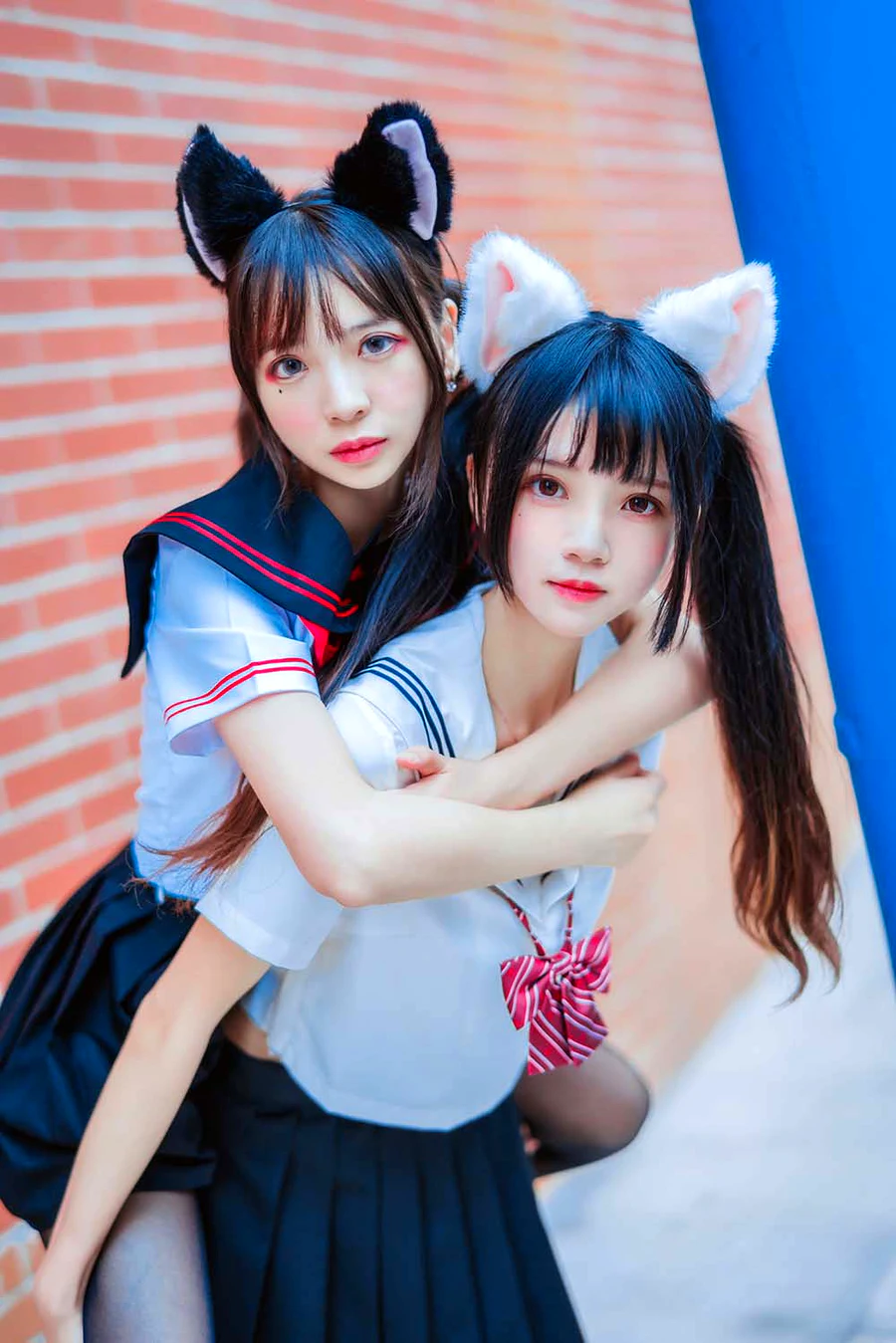 桜桃喵&疯猫ss – JK百合 02 cosplay-第2张