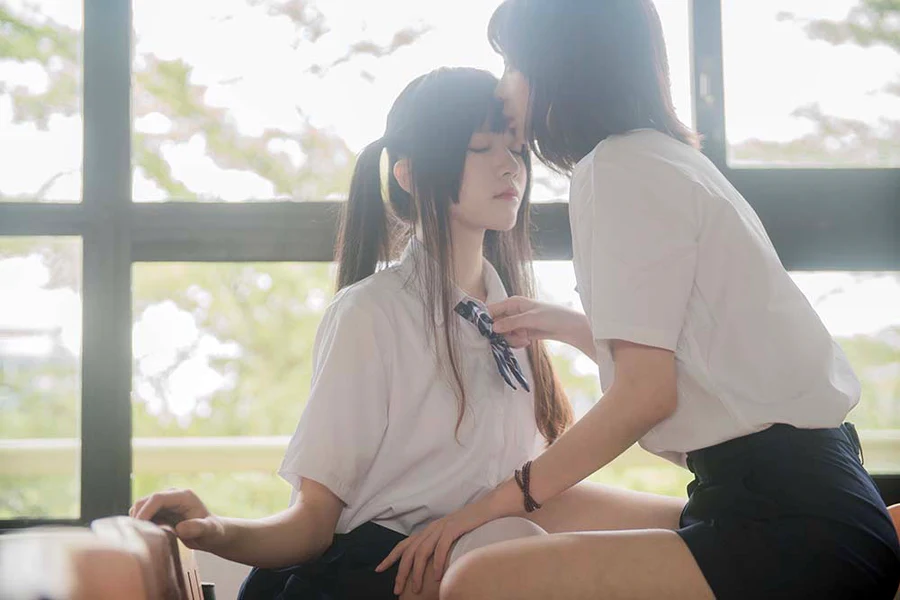 桜桃喵&疯猫ss – JK百合 01 cosplay-第2张