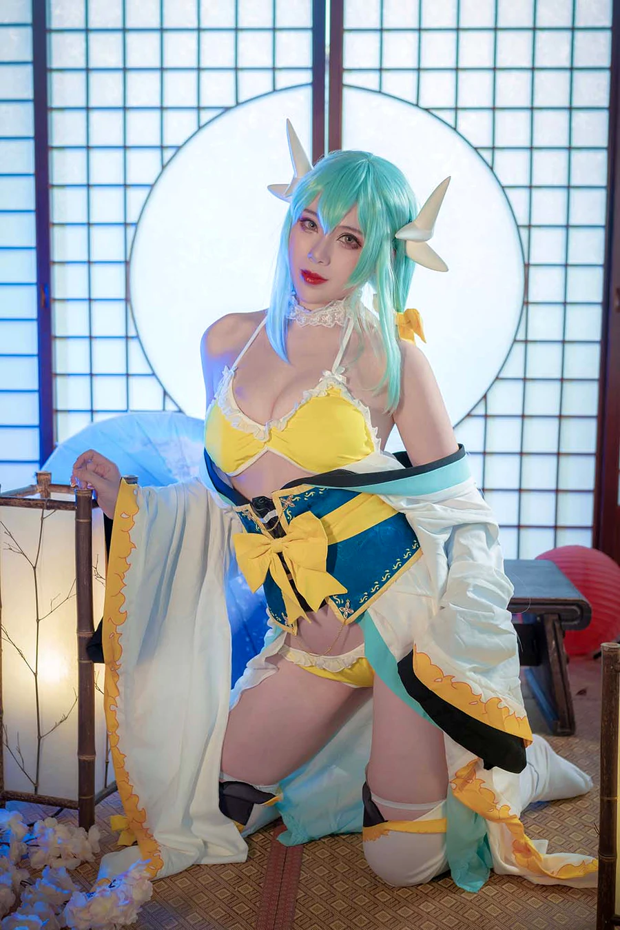 羊大真人 – 清姬泳装 cosplay-第1张