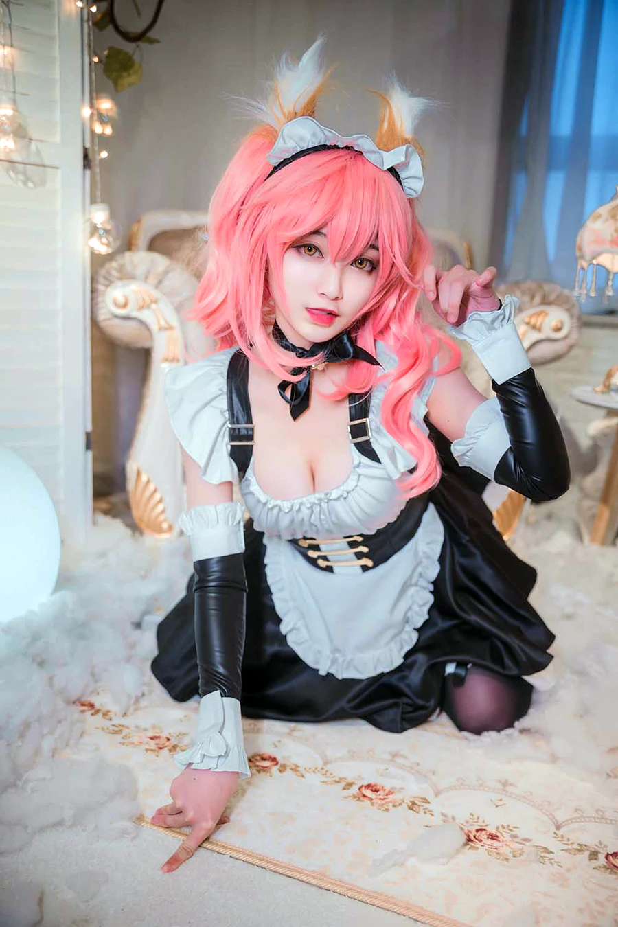 铁板烧鬼舞w – 玉藻前女仆 cosplay-第2张