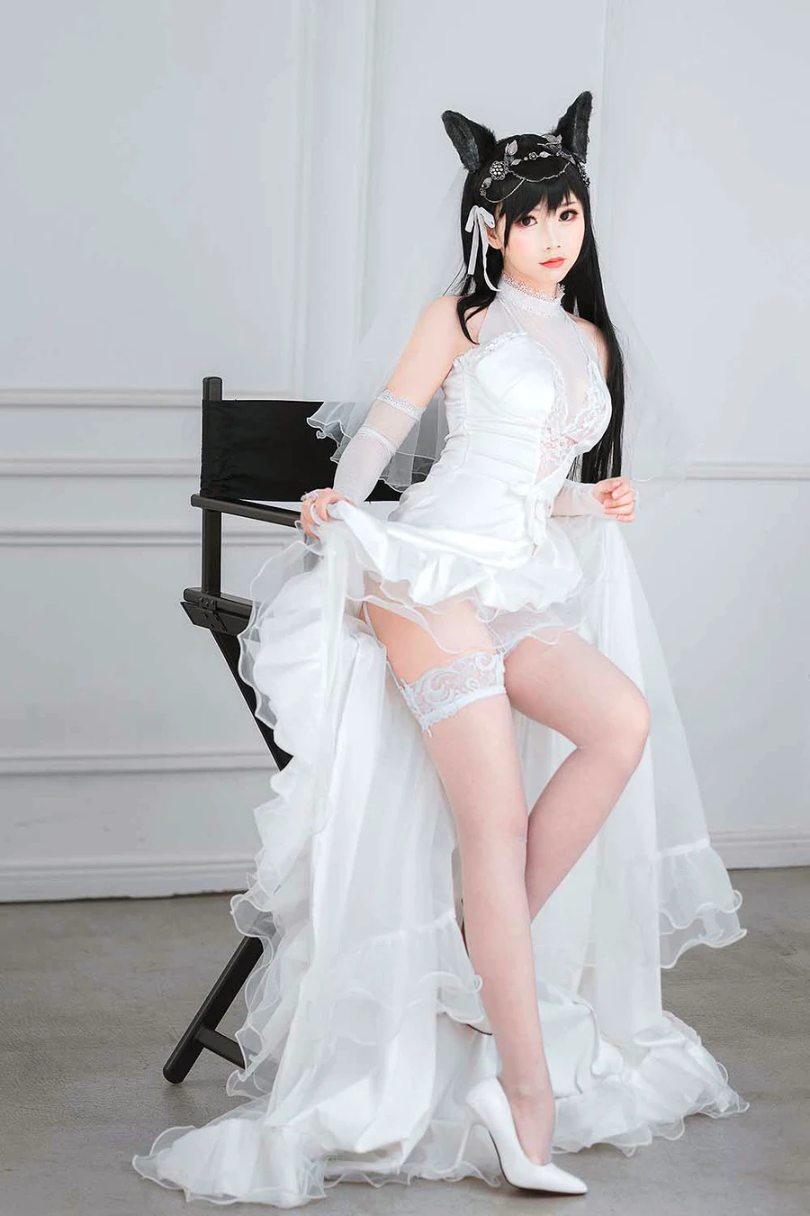 面饼仙儿 – 爱宕花嫁 cosplay-第2张