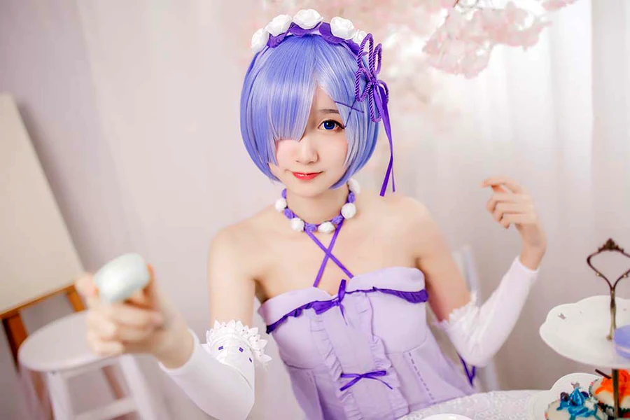 木绵绵OwO – 雷姆生日 cosplay-第1张