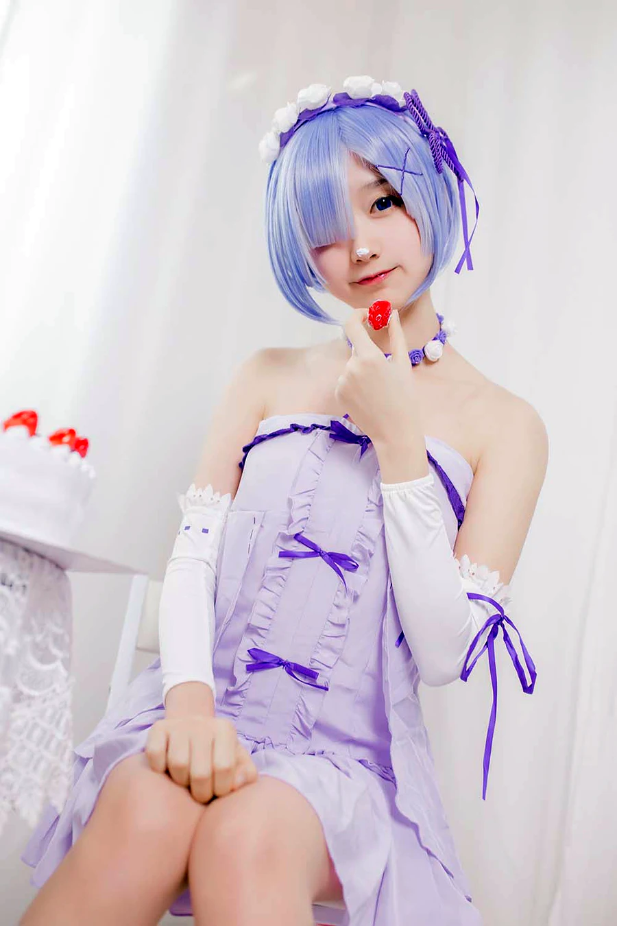 木绵绵OwO – 雷姆生日 cosplay-第2张