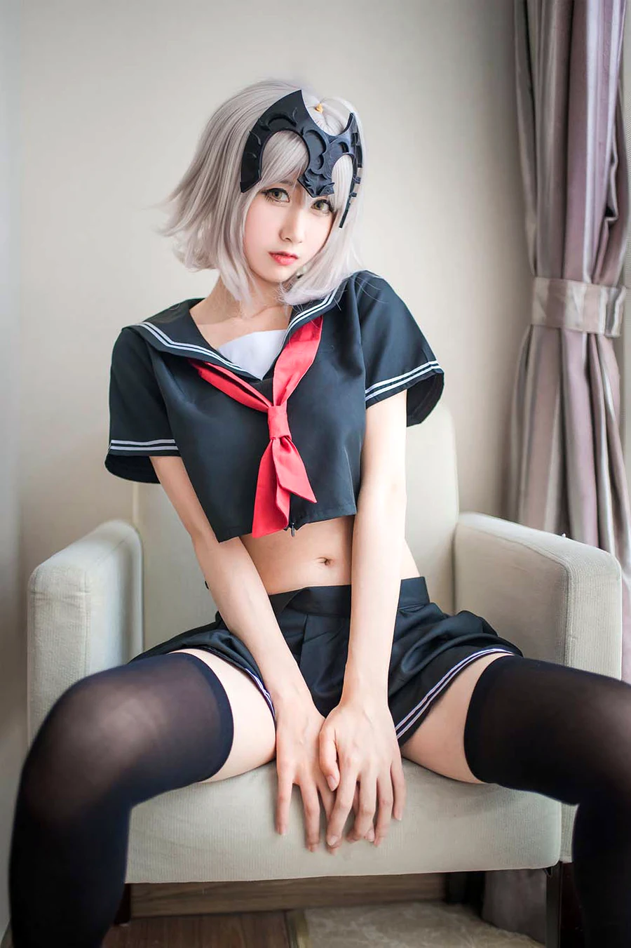 木绵绵OwO – 贞德（黑） cosplay-第2张