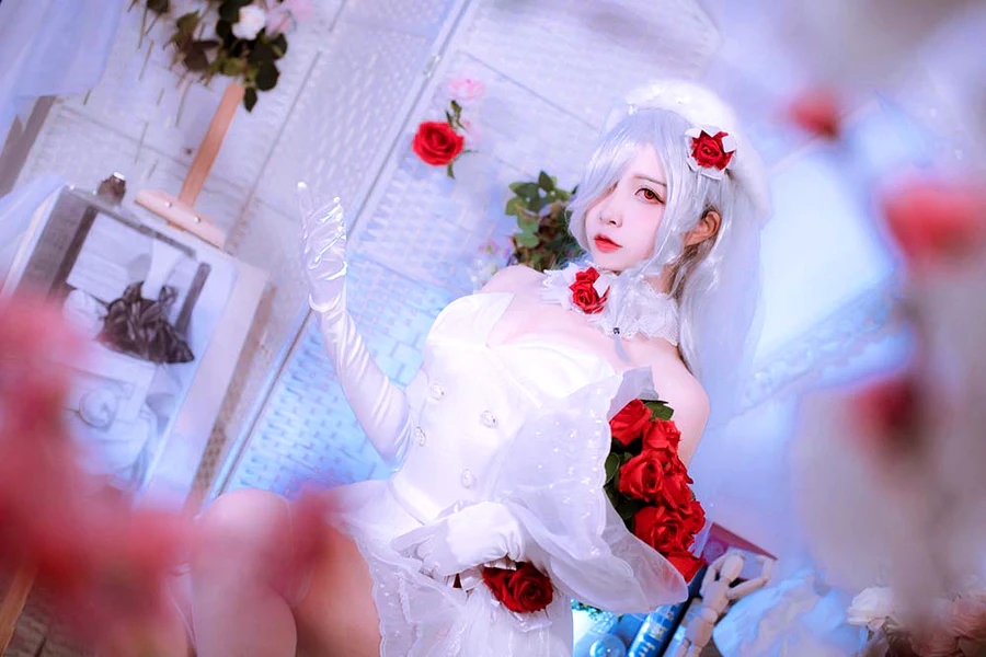 二佐Nisa – 花嫁 cosplay-第2张