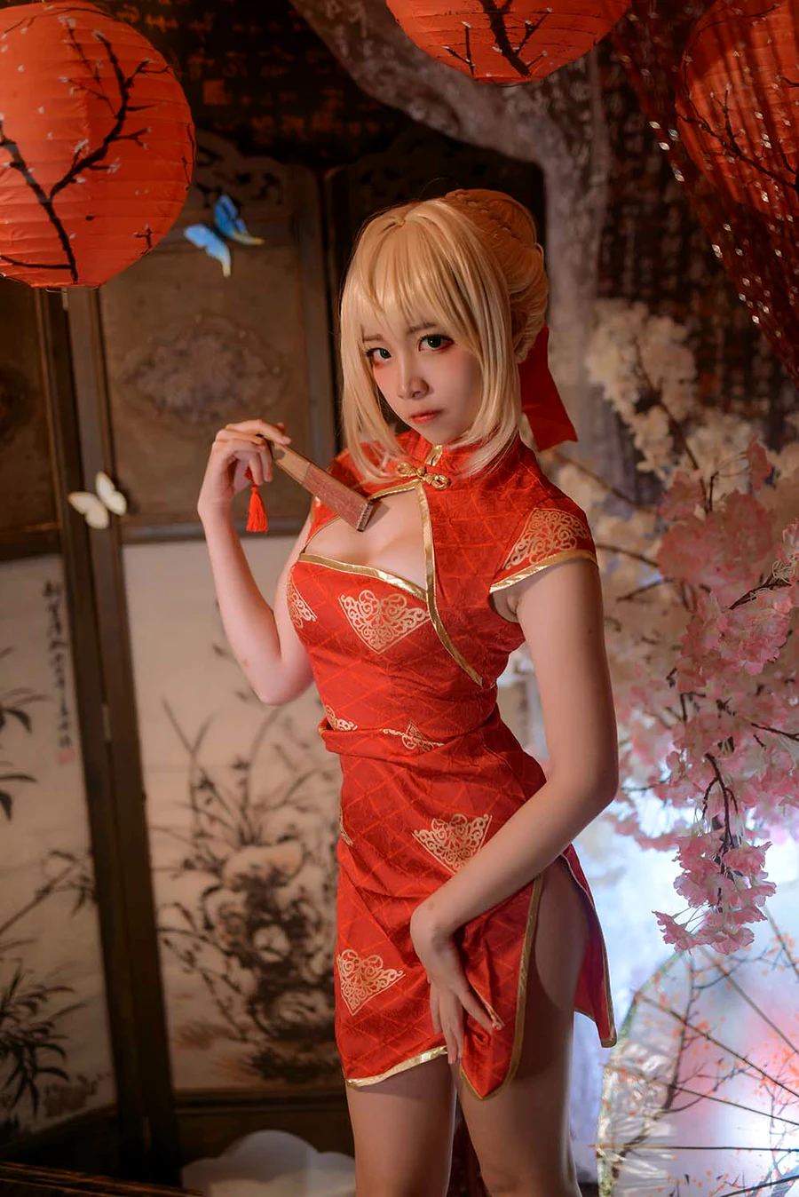 二佐Nisa – Fate尼禄旗袍 cosplay-第2张