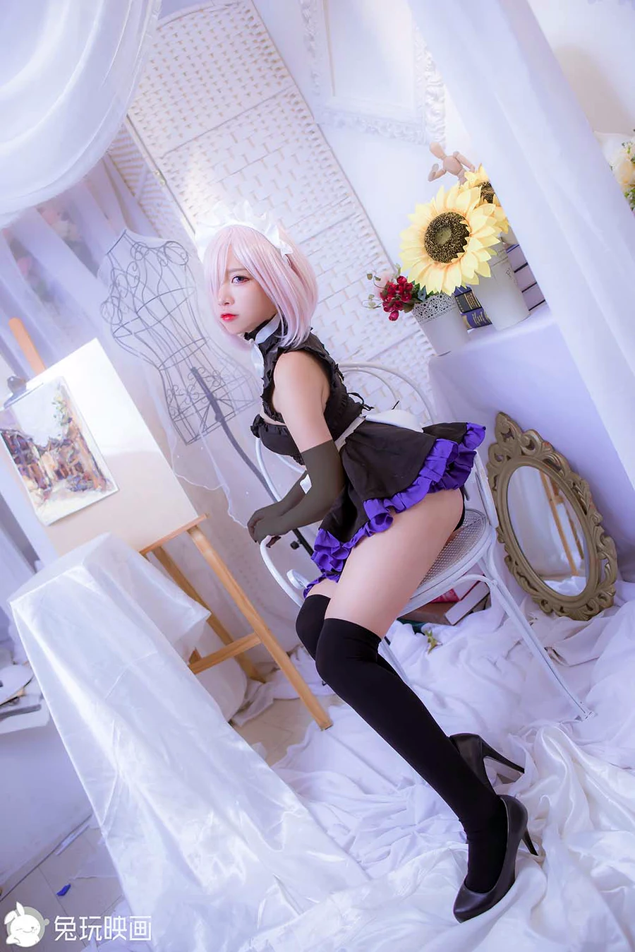 二佐Nisa – 玛修女仆 cosplay-第2张