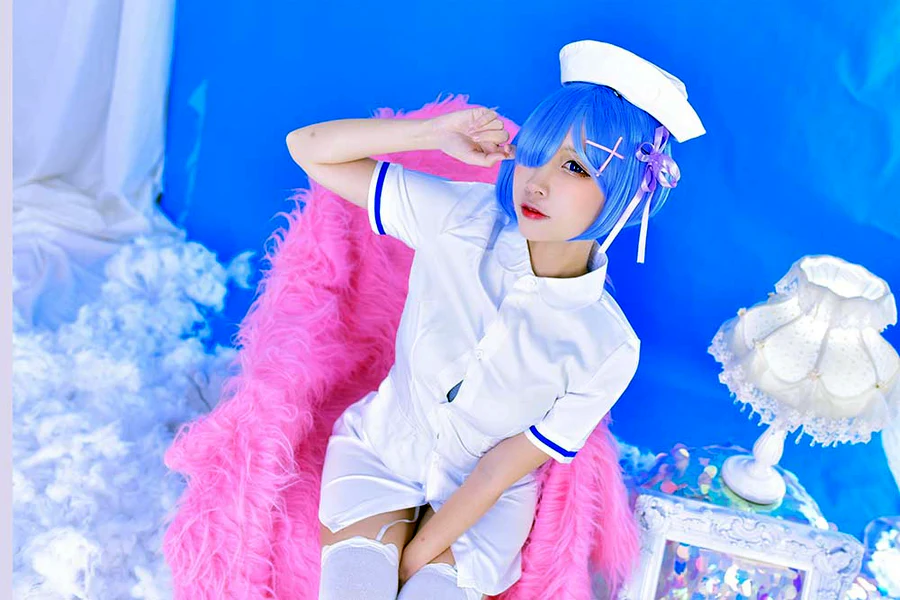 二佐Nisa – 蕾姆护士 cosplay-第2张