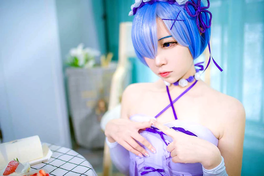 二佐Nisa – 蕾姆1号本 cosplay-第6张