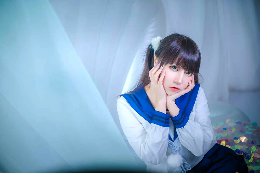 二佐Nisa – 水手服 cosplay-第1张