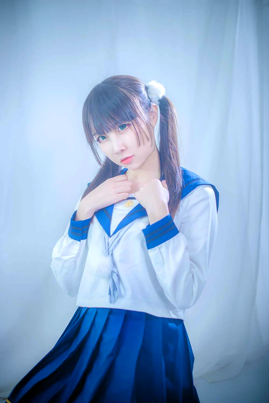 二佐Nisa – 水手服 cosplay-第2张