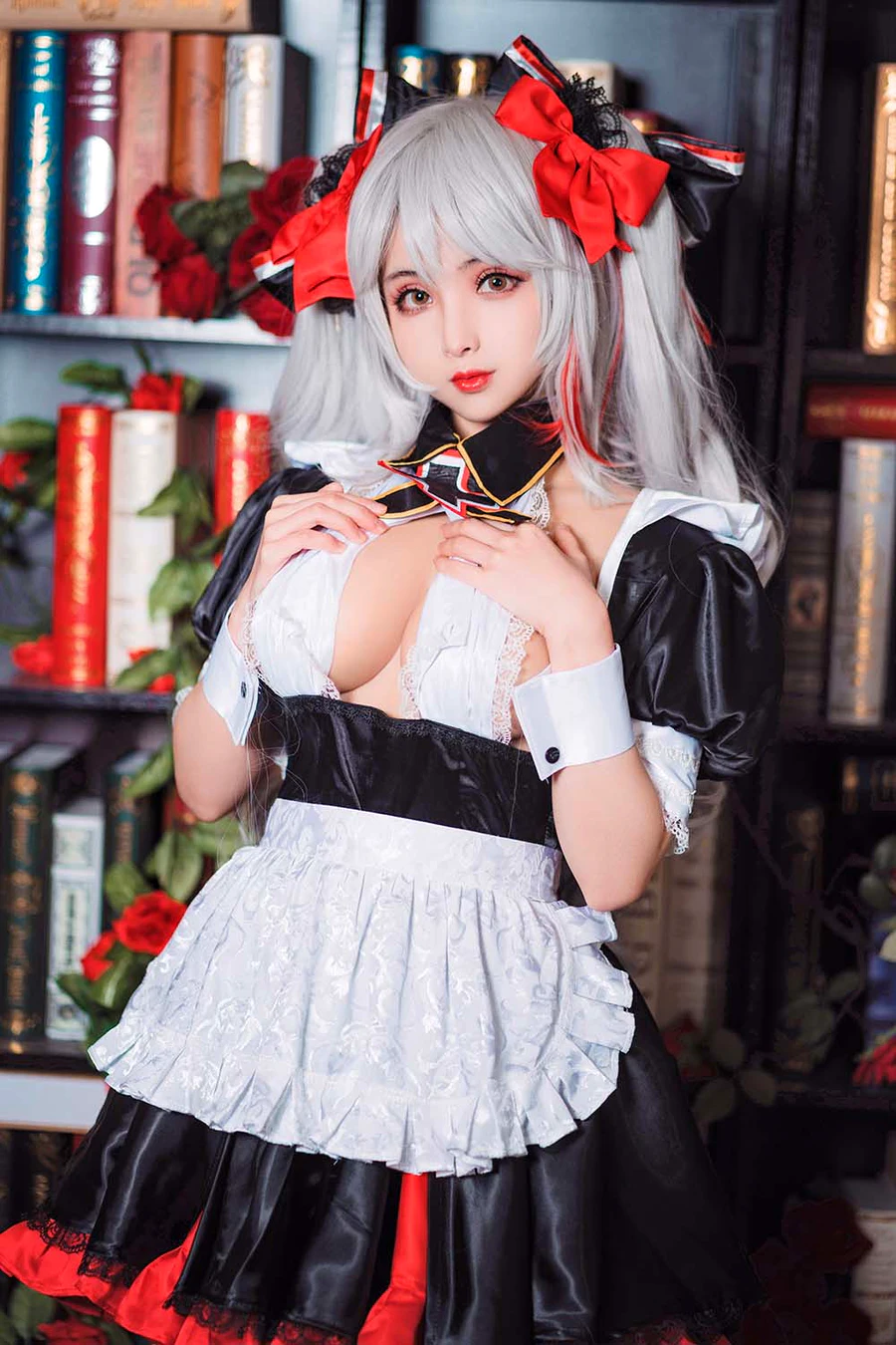 rioko凉凉子 – 欧根亲王女仆 cosplay-第1张