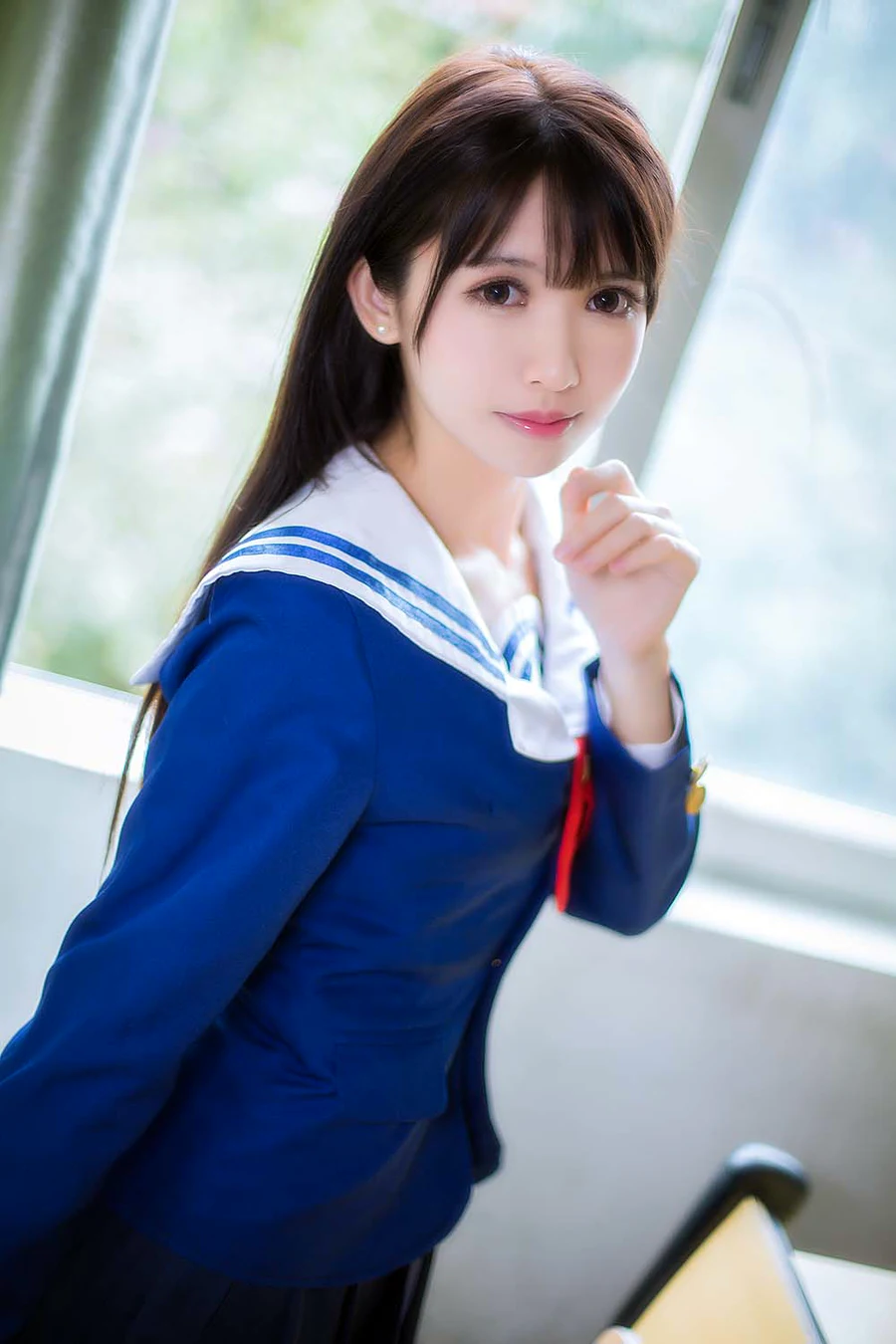 鳗鱼霏儿 – 圣人惠之校服 cosplay-第2张