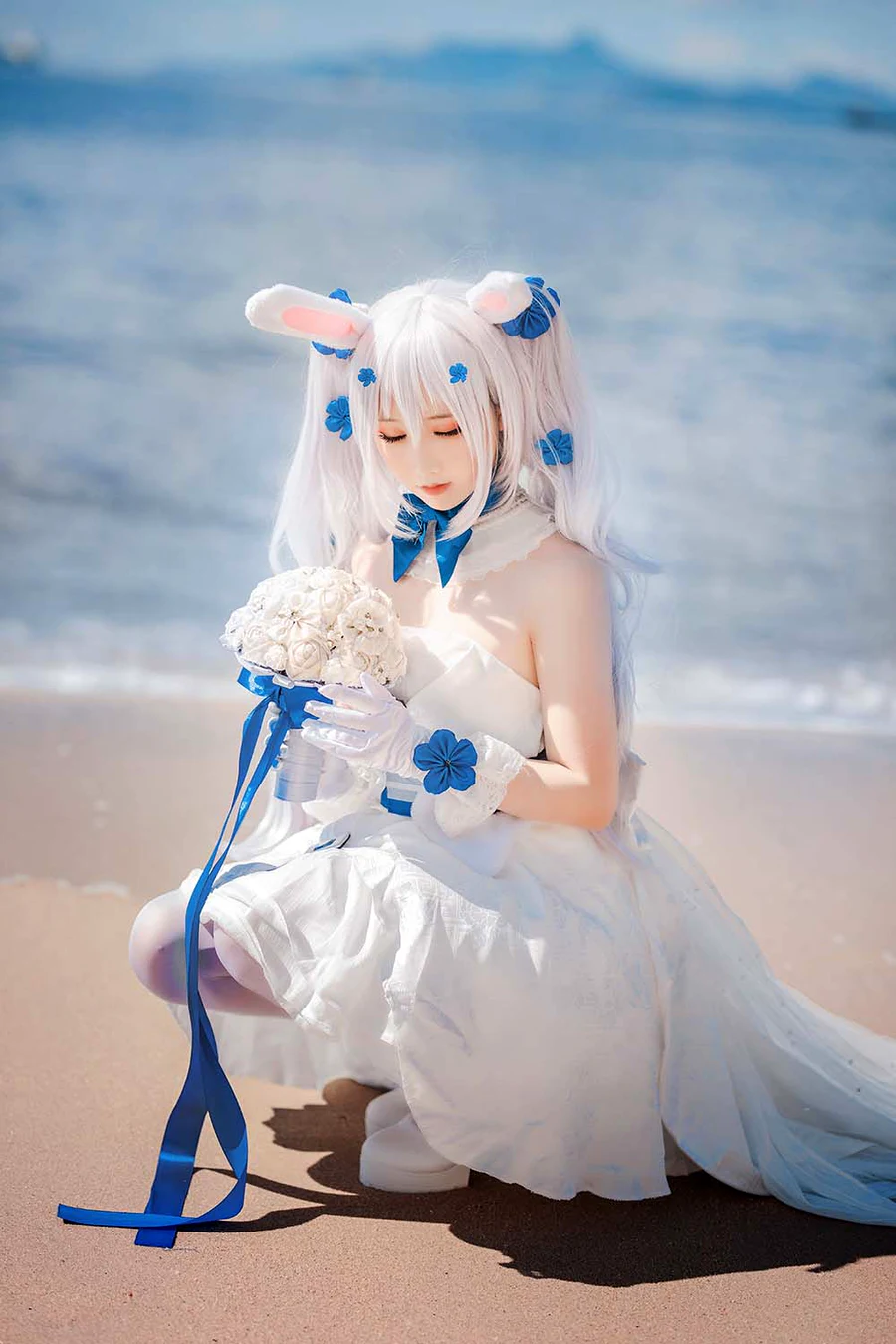 面饼仙儿 – 拉菲婚纱 cosplay-第1张