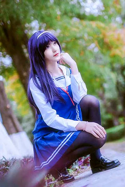 南桃Momoko – 诗羽制服 cosplay-第1张