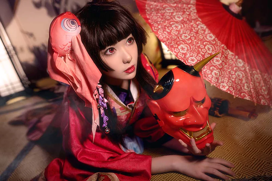 南桃Momoko – 神乐和服 cosplay-第2张