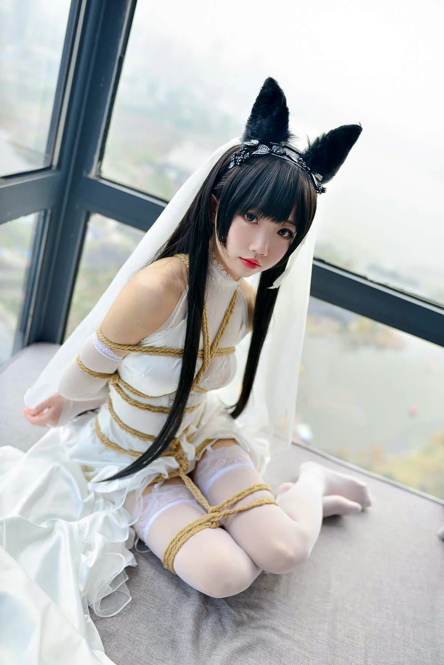 雪琪 – 爱宕婚纱 cosplay-第2张