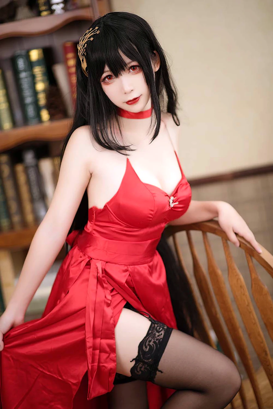 樱落酱w – 大凤礼服 cosplay-第1张