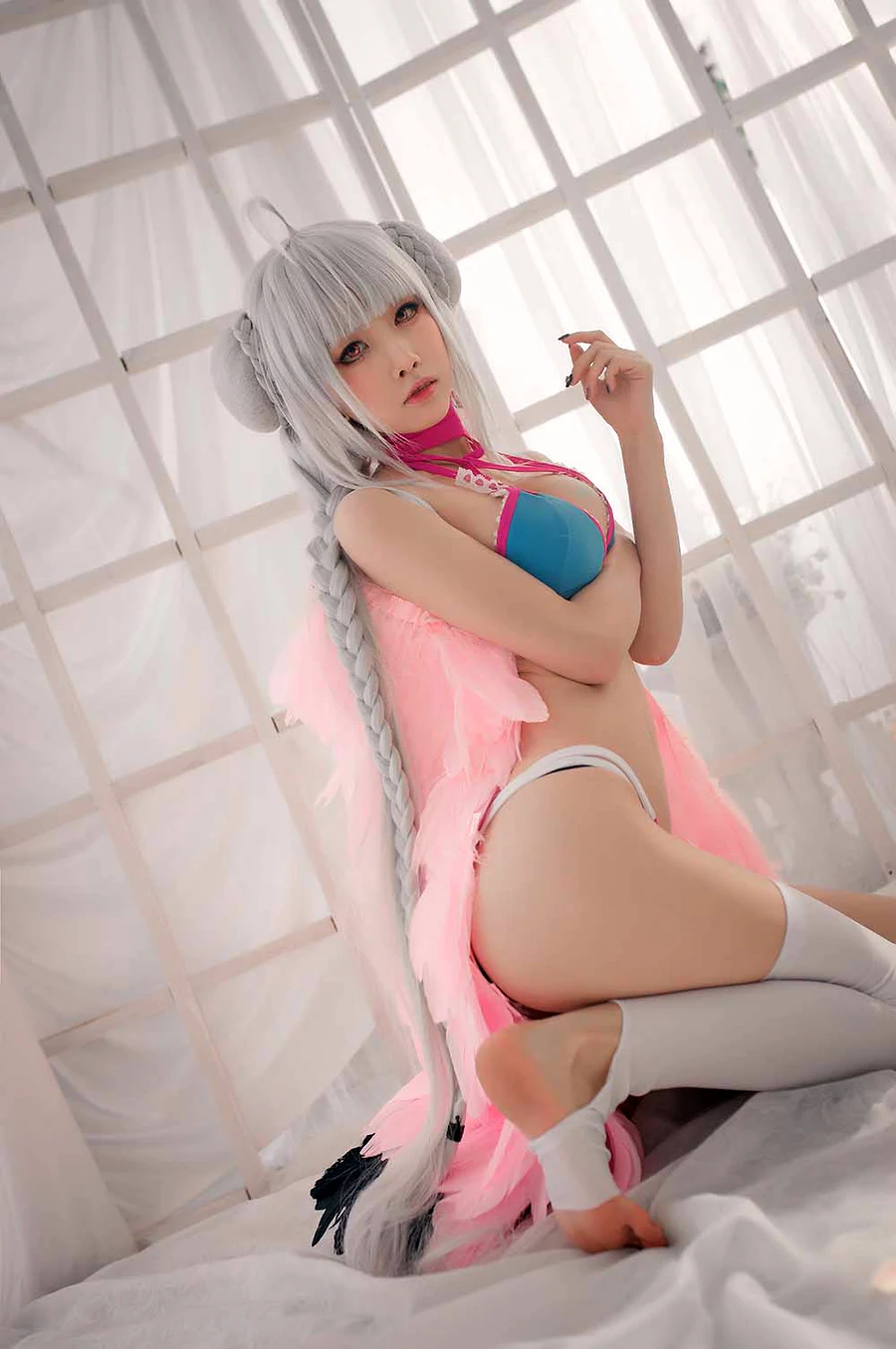 水淼aqua – 可畏 水着 cosplay-第1张