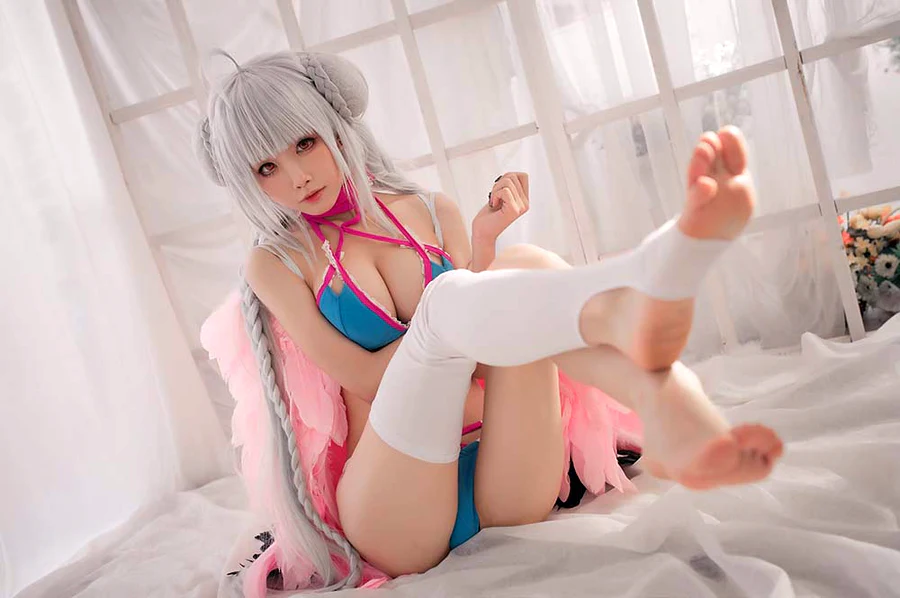 水淼aqua – 可畏 水着 cosplay-第2张