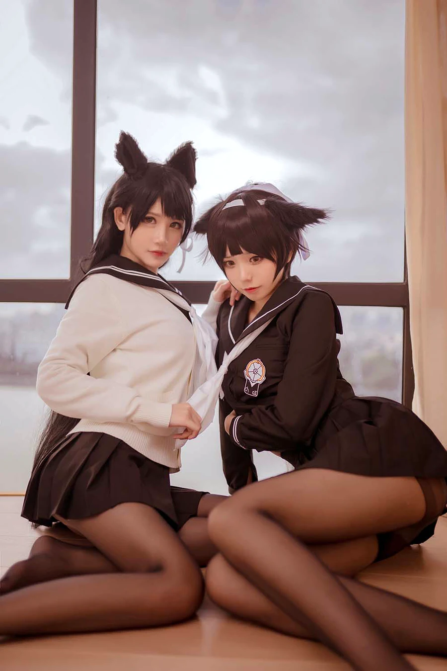 小野妹子w – 校服-&前羽 cosplay-第1张