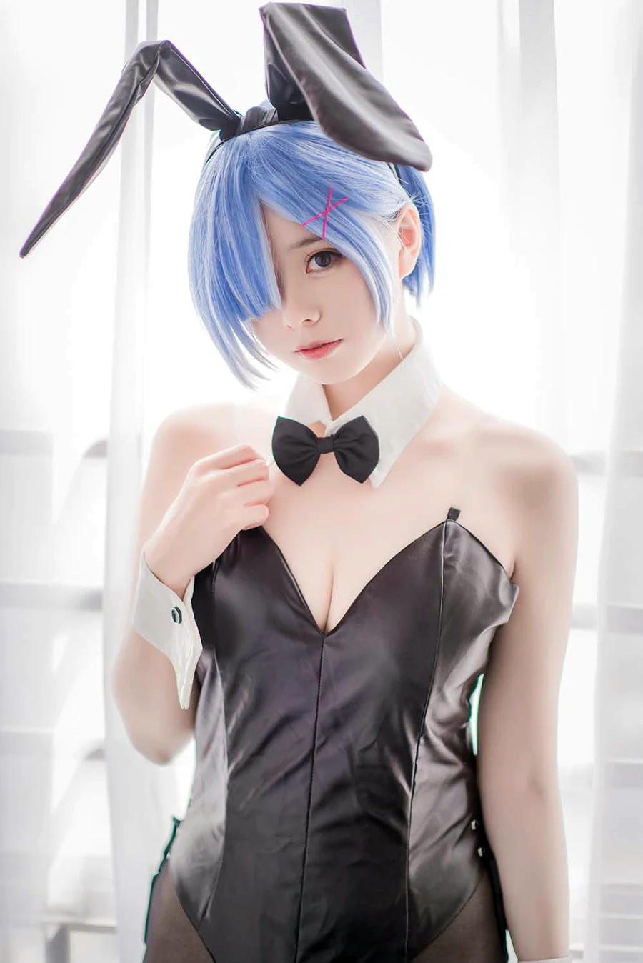 小野妹子w – 蕾姆黑丝 cosplay-第2张