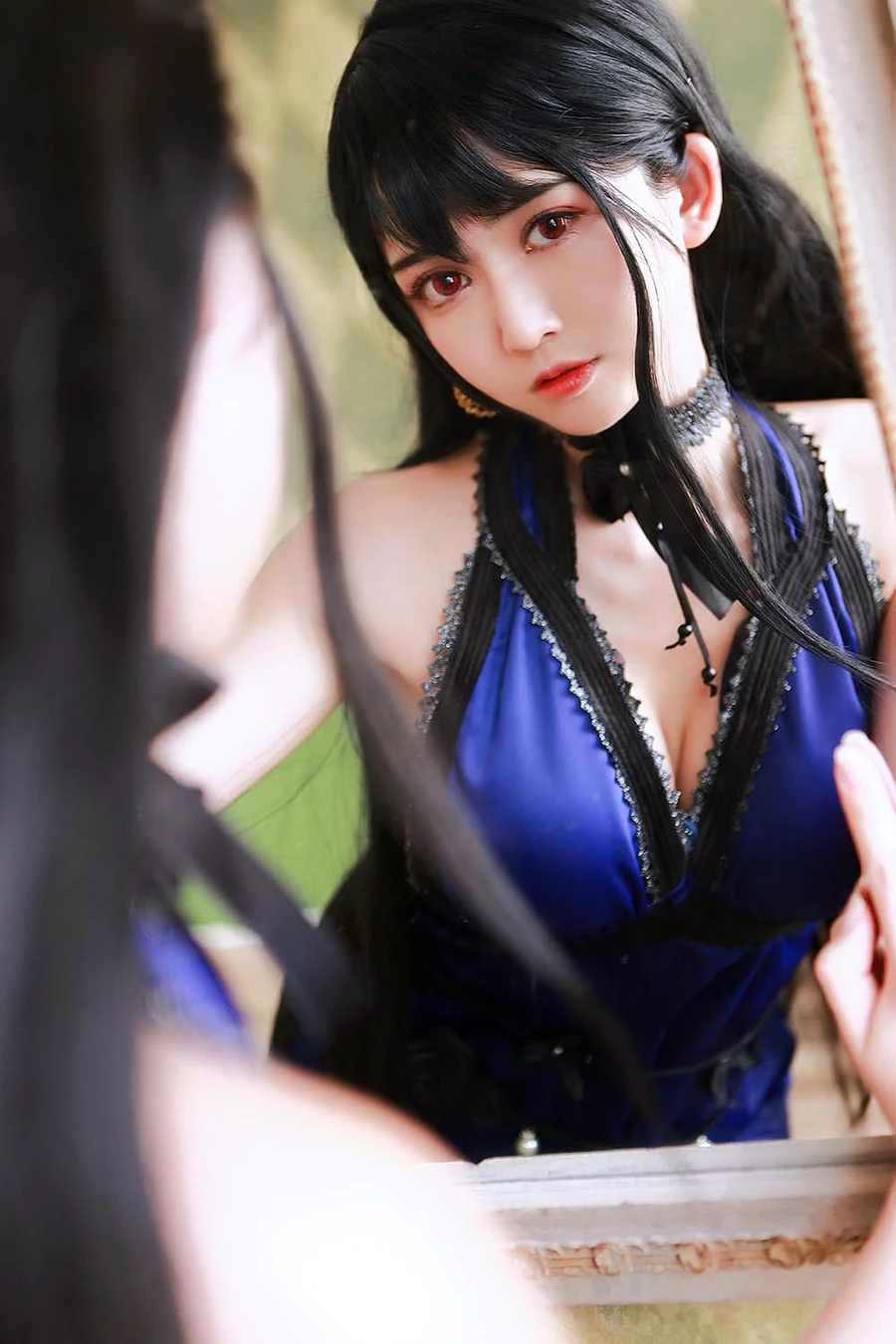 鳗鱼霏儿 – 蒂法礼服 cosplay-第2张