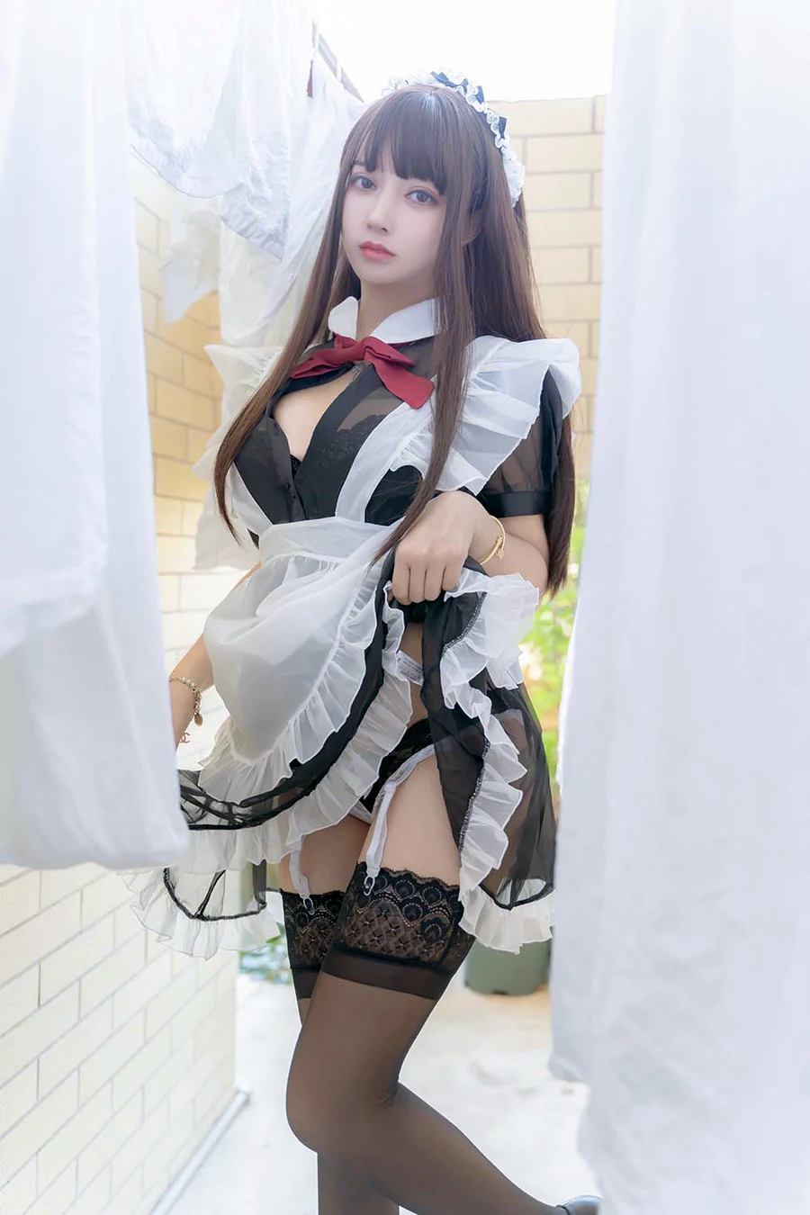 过期米线线喵 – 女仆2 cosplay-第1张