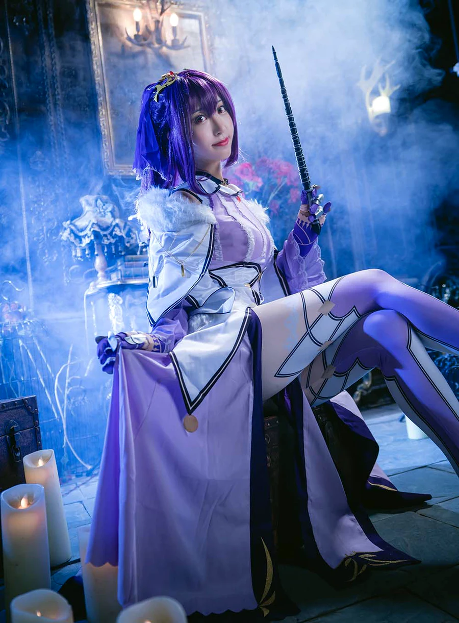 黑川 – 斯卡蒂 cosplay-第2张