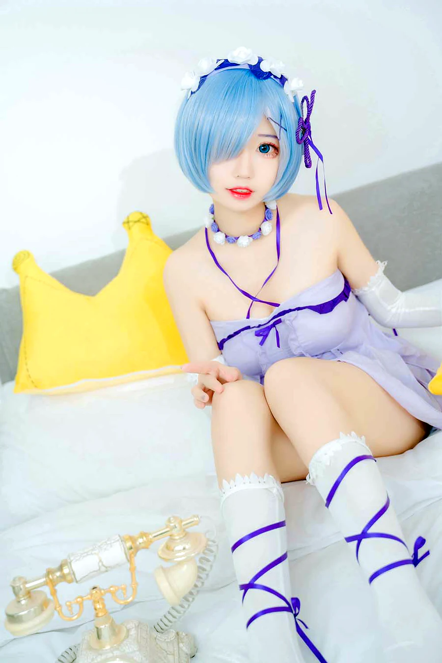 猫君君MaoJun – 雷姆生日 cosplay-第1张