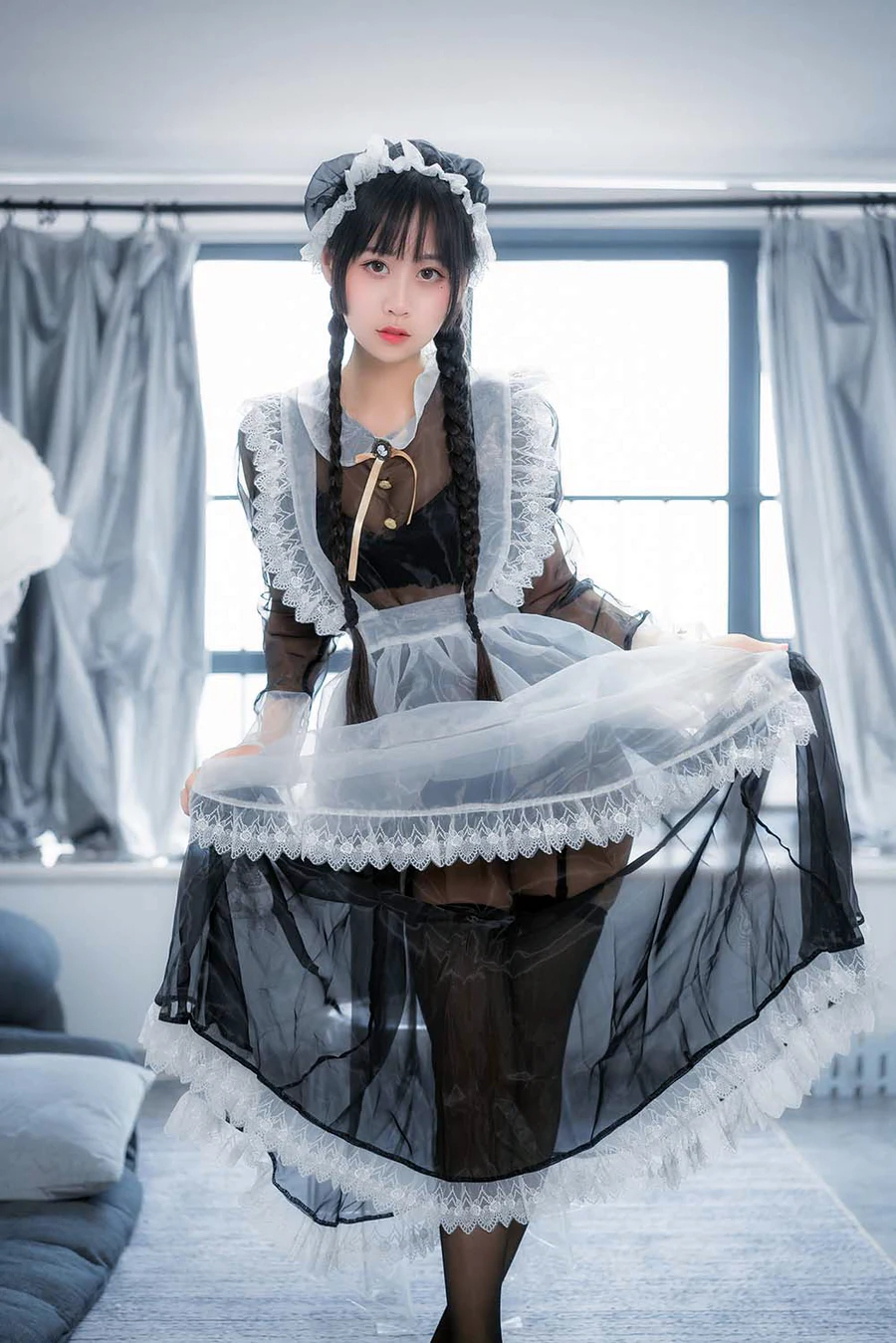 萌芽儿o0 – 透明女仆2 cosplay-第1张