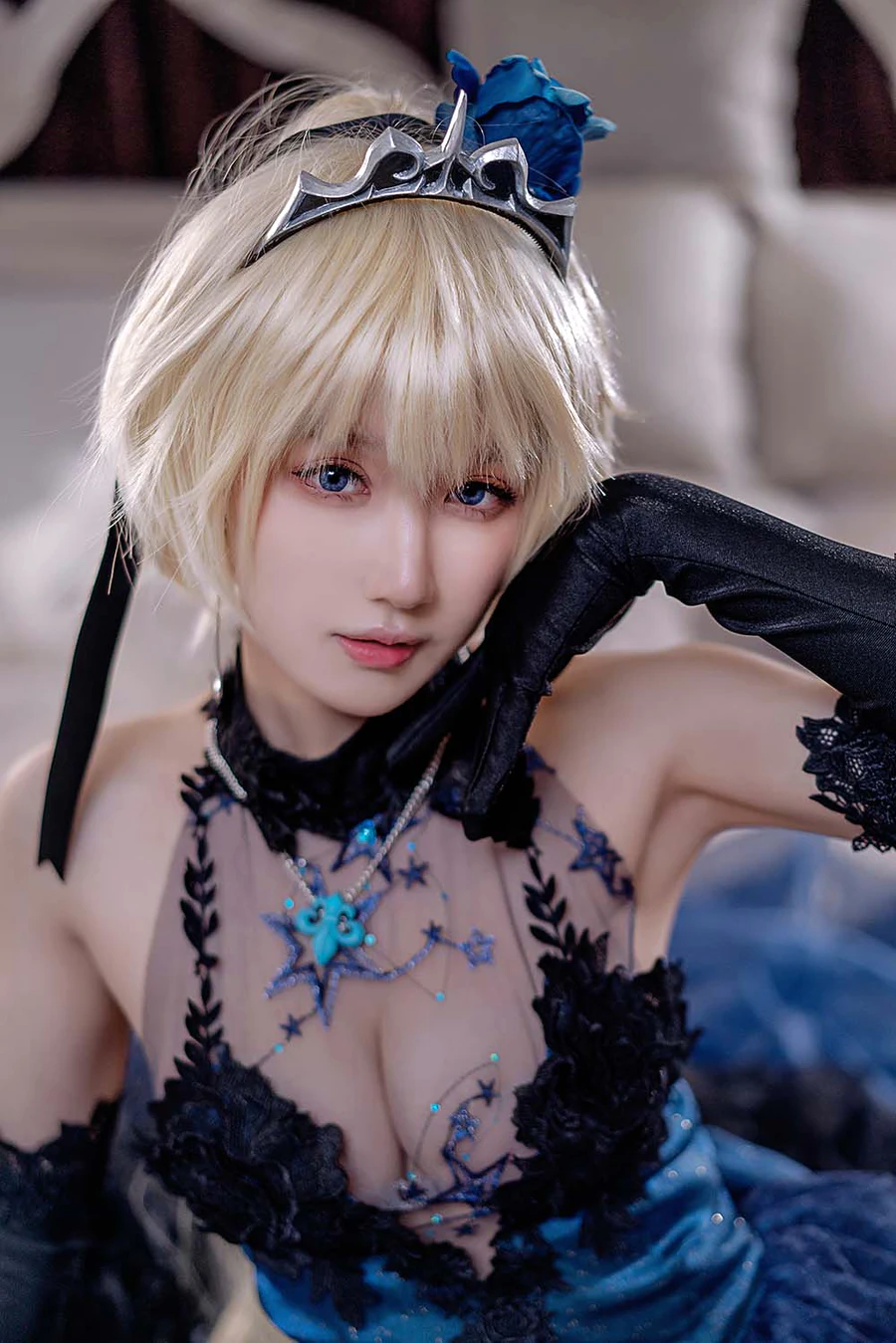 阿包也是兔娘 – 贞德婚纱 cosplay-第2张