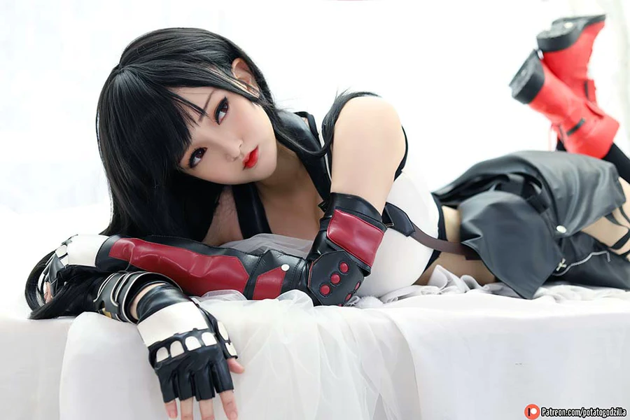 Potato Godzilla – Tifa cosplay-第2张