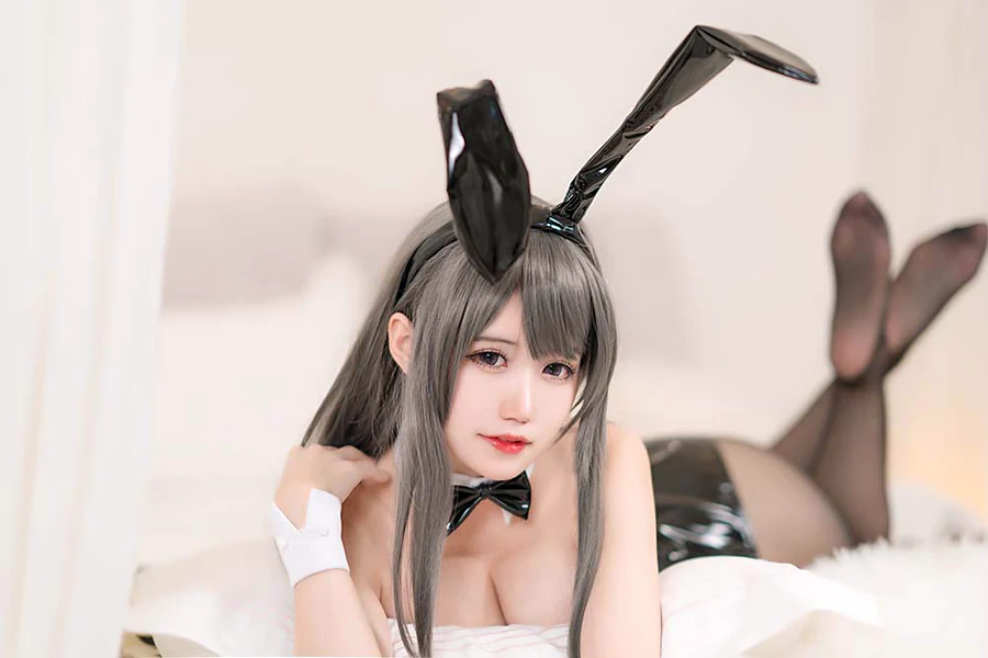 小仓千代w – 麻衣兔女郎 cosplay-第2张