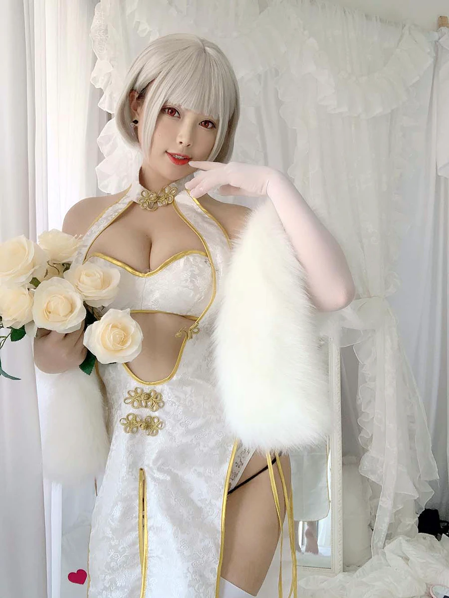 白烨 – 白旗袍 cosplay-第2张