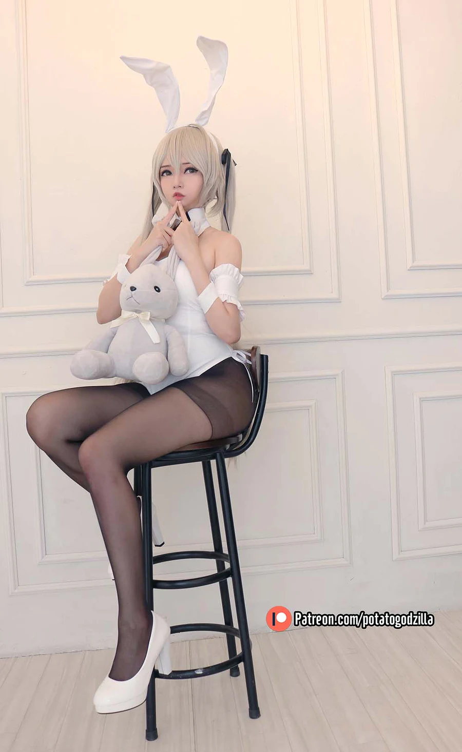 Potato Godzilla – Sora Kasugano Bunny Suit cosplay-第2张