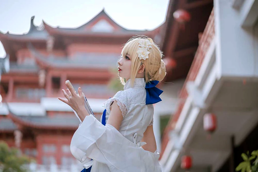 封疆疆v – saber 旗袍 cosplay-第2张