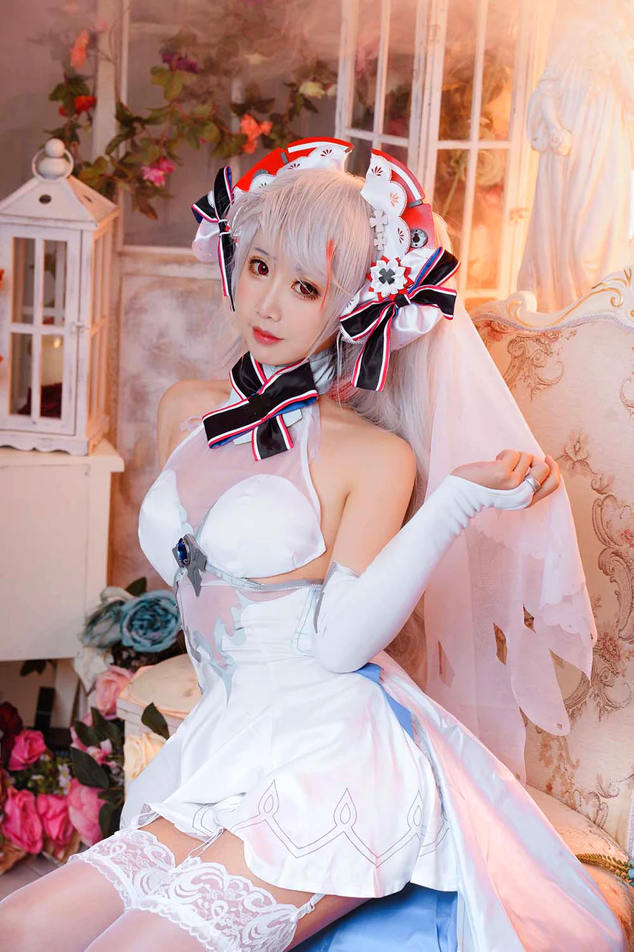 面饼仙儿 – 欧根花嫁 cosplay-第2张