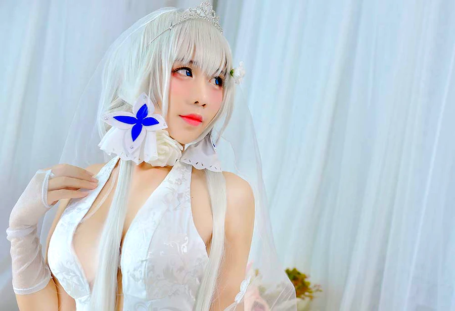 九曲Jean – 婚纱 cosplay-第2张