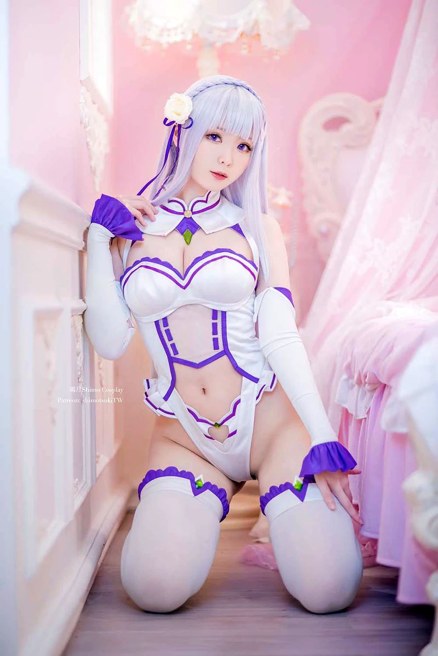 霜月shimo – 艾米莉亚 cosplay-第2张