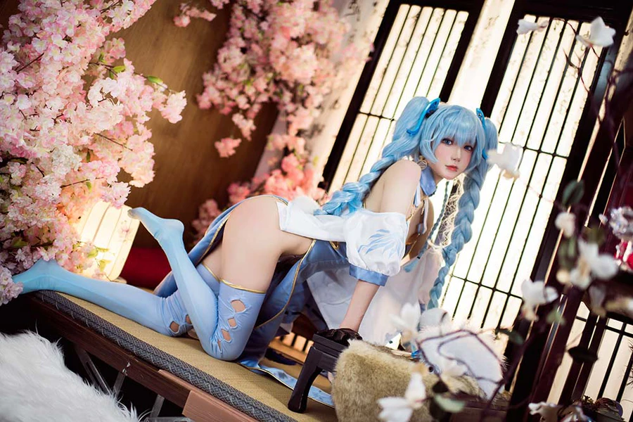 阿包也是兔娘 – 少女前线 PA15翠雀媚 cosplay-第2张