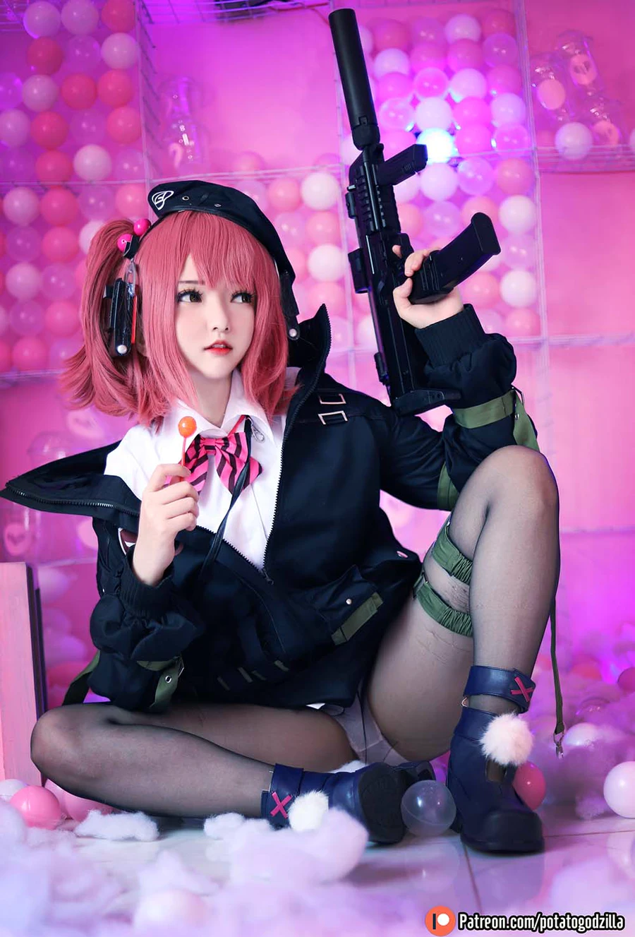 Potato Godzilla – MP7 (Girls Frontline) cosplay-第1张