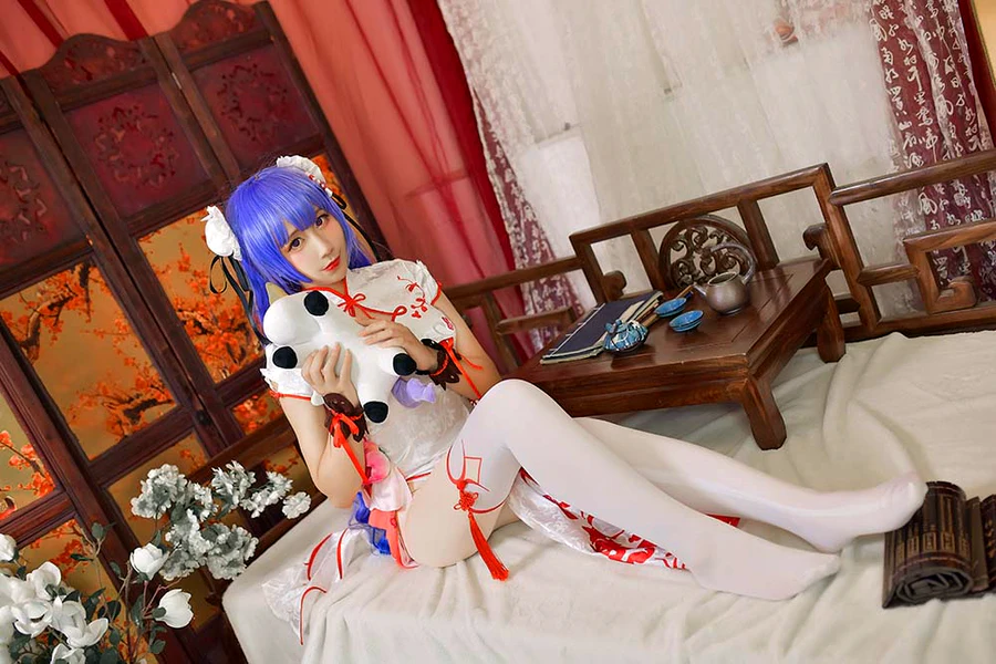 九曲Jean – 旗袍 cosplay-第2张