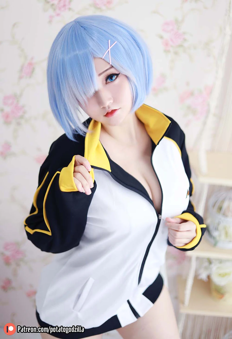 Potato Godzilla – Rem In Subaru Jacket cosplay-第2张